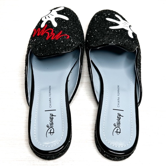 Chiara Ferragni x Disney Minne Mouse Glitter Mules - Picture 6 of 11